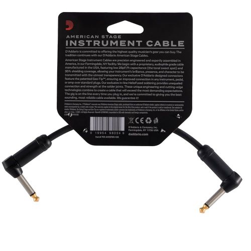  Кабель инструментальный D'ADDARIO PW-AMSPRR-105 American Stage Patch (15cm)